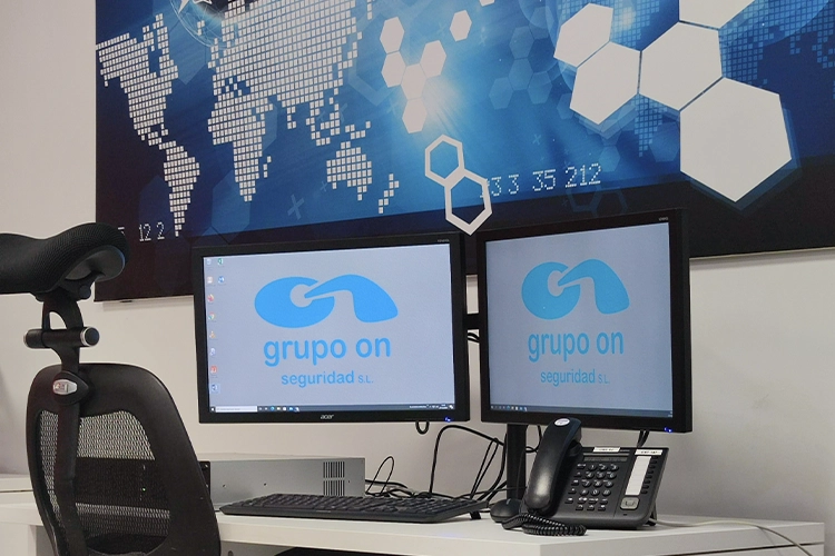 Puesto de control en Central Receptora de Alarmas del Grupo ON